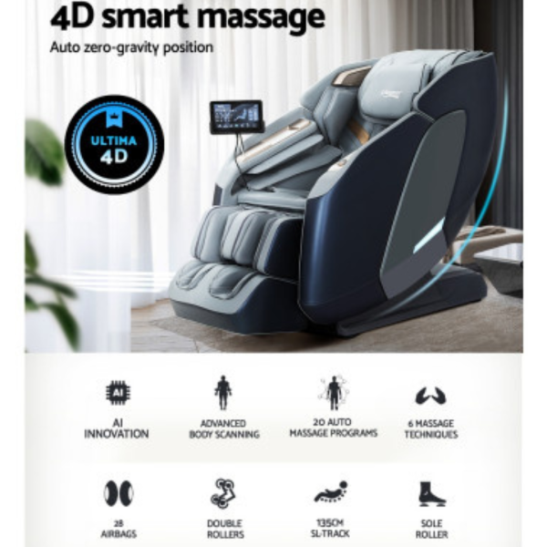 Royal Heated Massage Chair | Zero Gravity Recliner | 150Kg Weight Capacity